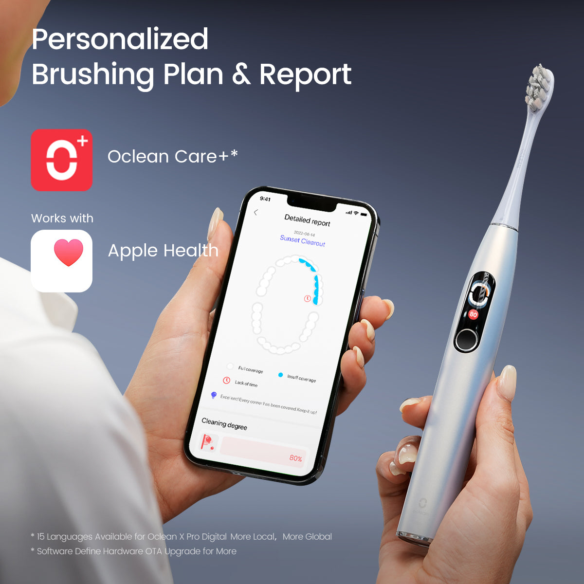 Oclean X Pro Digital Sonic Electric Toothbrush Toothbrushes   Oclean Official 
